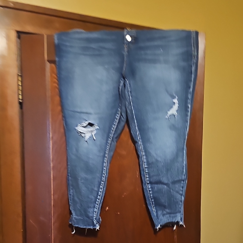 Maurices Distressed Blue Jeans